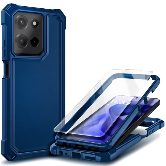 NGB SUPREMACY For moto g 2025 / moto g 2026 / moto g PLAY 2026 Phone Case Tempered Glass Screen Protector Full-Body Protective Shockproof Bumper Motorola g 2025/g 2026/g PLAY 2026 Case Cover