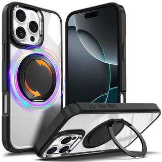 NGB SUPREMACY For iPhone 15 Pro Max Phone Case Built-In Kickstand Ring Holder Magnetic Car Mount Military-Grade Shockproof Protective Clear iPhone 15 Pro Max Case Cover