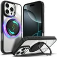 thumbnail image 1 of NGB SUPREMACY For iPhone 16 Pro Max Phone Case Built-In Kickstand Ring Holder Magnetic Car Mount Military-Grade Shockproof Protective Clear iPhone 16 Pro Max Case Cover, 1 of 9