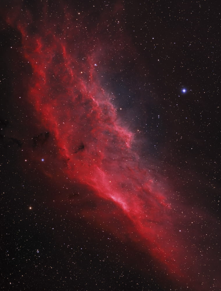 NGC 1499 the California Nebula Canvas Art - Lorand FenyesStocktrek Images (13 x 16)