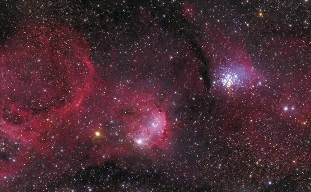 NGC 3293 the Gem Cluster and Gabriela Mistral Nebula Canvas Art - Lorand FenyesStocktrek Images (18 x 11)