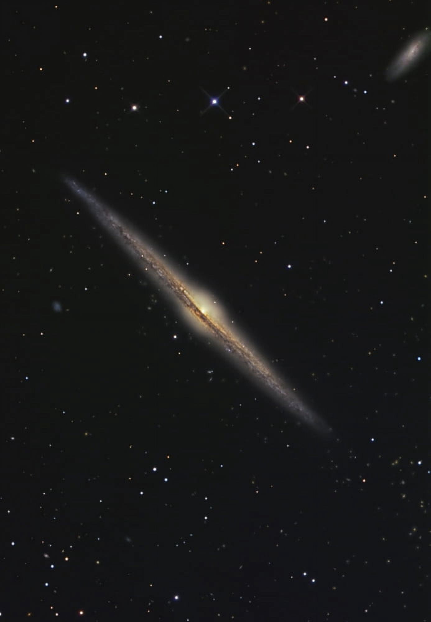 NGC 4565 is an edge-on barred spiral galaxy in the constellation Coma Berenices Canvas Art - R Jay GaBanyStocktrek Images (23 x 33)