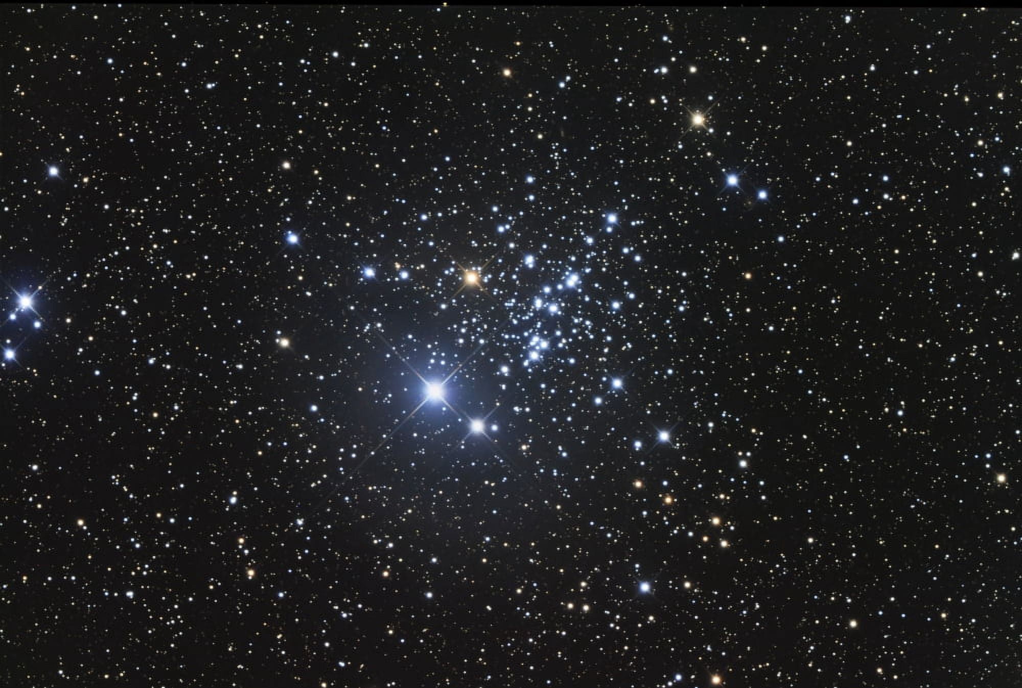 NGC 457 is an open star cluster in the constellation Cassiopeia Canvas Art - Robert GendlerStocktrek Images (34 x 23)