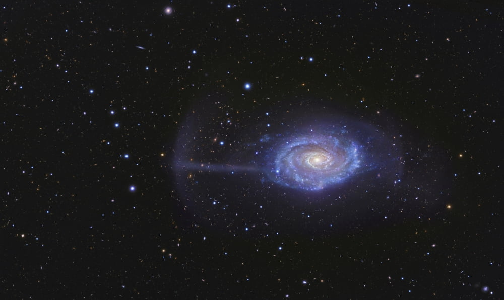 NGC 4651 the Umbrella Galaxy Canvas Art - R Jay GaBanyStocktrek Images (37 x 22)