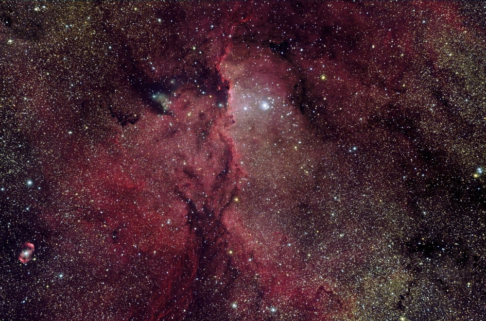 NGC 6188 is an emission nebula in Ara Canvas Art - Robert GendlerStocktrek Images (34 x 23)