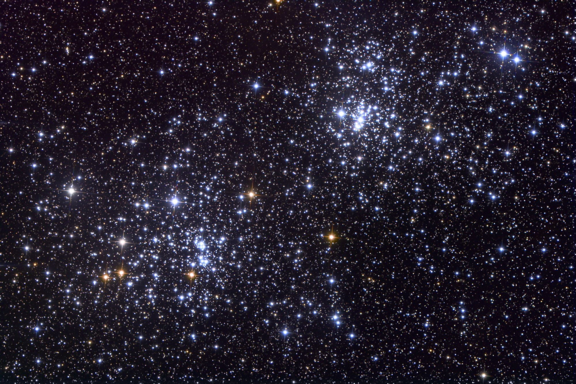 NGC 884 an open cluster in the constellation of Perseus Canvas Art - Roth RitterStocktrek Images (18 x 12)