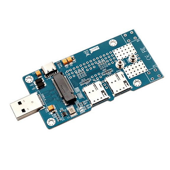 NGFF(M.2) to USB 3.0 Adapter with Dual NANO SIM Card Support 3G/4G/5G/LTE Module Suitable for Desktop Computers