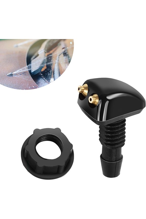 NGHE 2-PC Universal Front Windshield Washer Wiper Nozzle Spray Nozzle Adjustable Spray Nozzle
