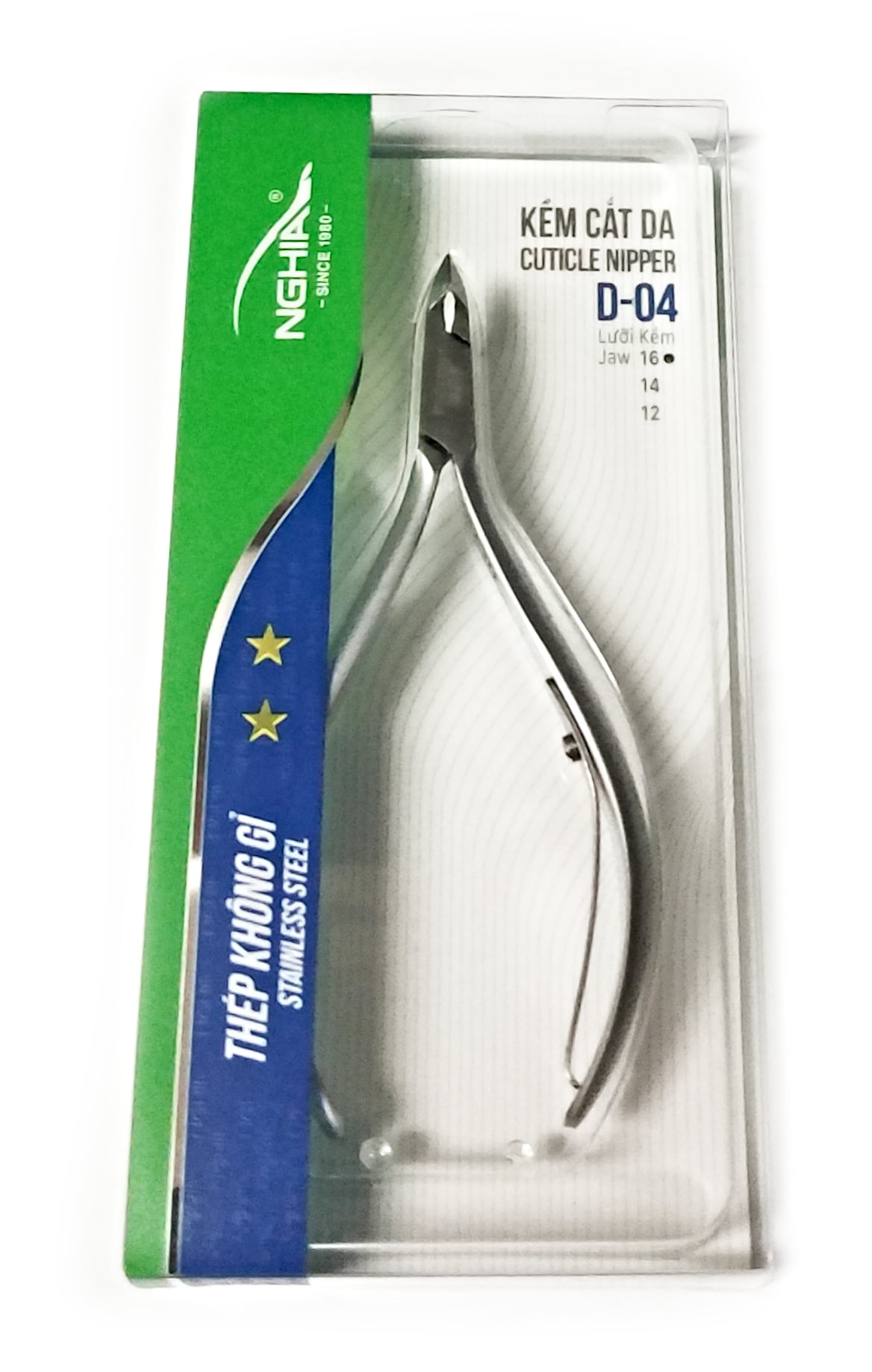 NGHIA Stainless Steel Cuticle Nipper Jaw 16