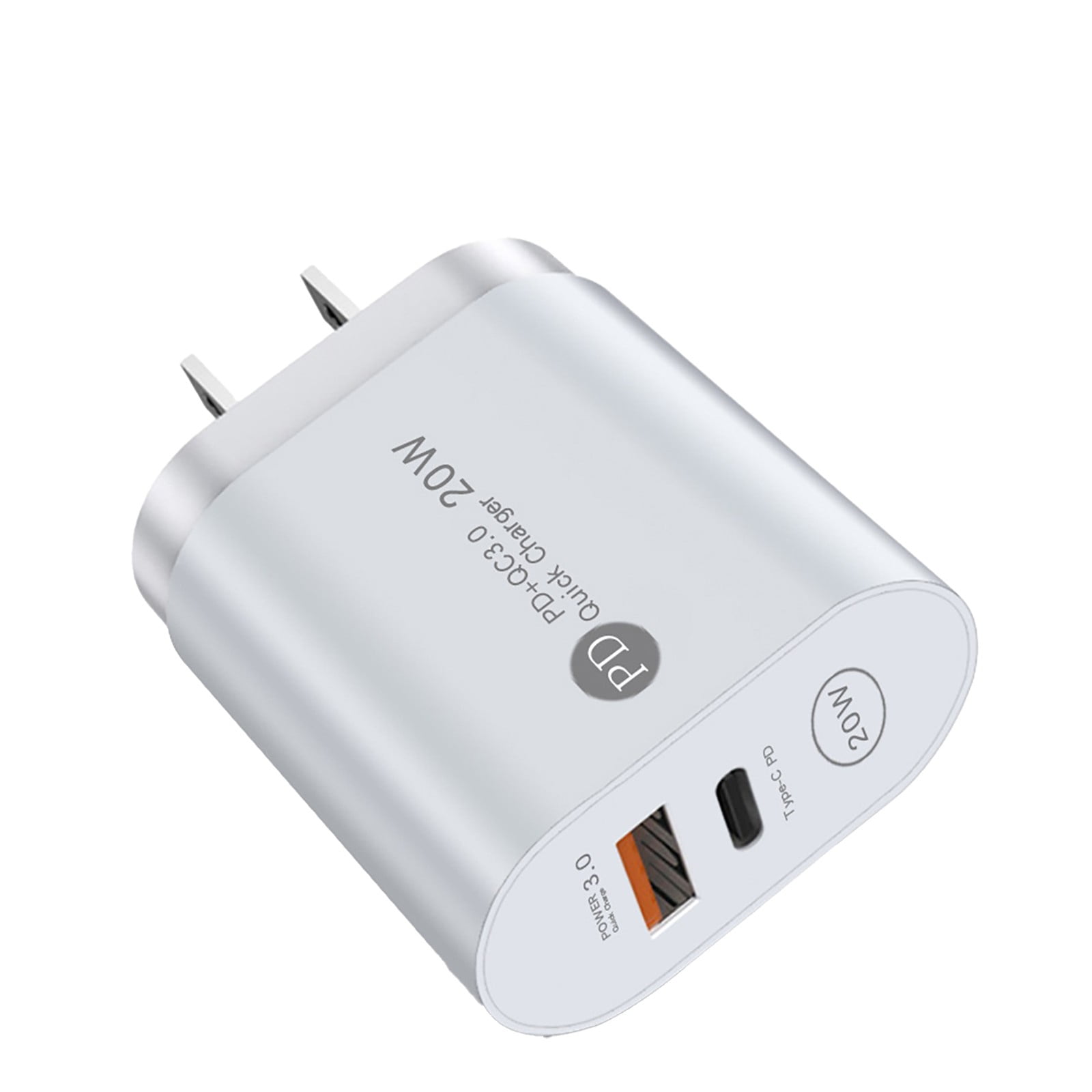 NGHnuifg 12W USB C Fast Charger Dual Port PD Powered + Fast Charger