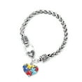 thumbnail image 1 of NGHnuifg Autism Awareness Puzzle Small Charm Bracelet Colorful Enamel Puzzle Womens Earrings Diamond Necklace Jewelry Pendant Earrings, 1 of 6