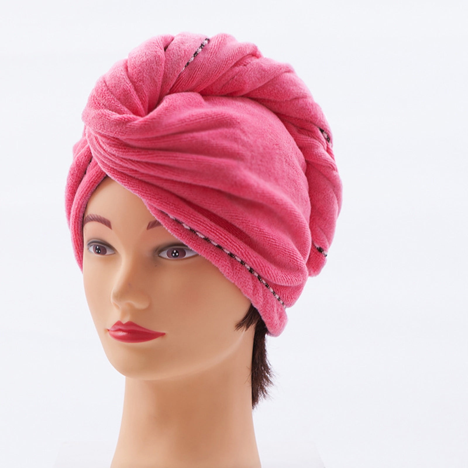 NGHnuifg Coral Velvet Thickening to Increase Soft Absorbent Shower Cap