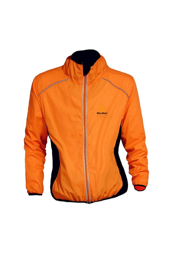 Cycling Jacket Vest Wind Coat Windbreaker Jacket Outdoor Sportswear Gear Cycle Bicycling Gear for Men Reflective Shirts for Men Long Sleeve Mountain Bike T Shirts for Men Us Shirt
