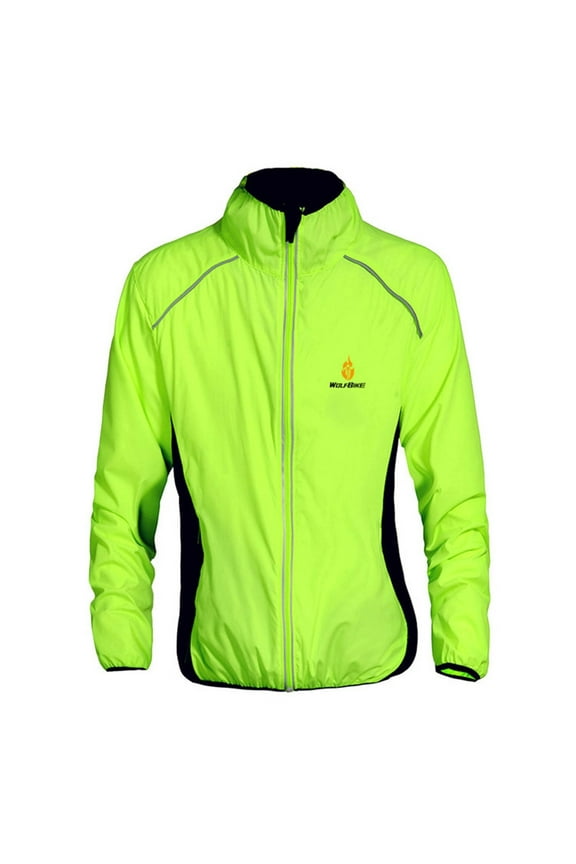 Cycling Jacket Vest Wind Coat Windbreaker Jacket Outdoor Sportswear Gear Cycle Bicycling Gear for Men Reflective Shirts for Men Long Sleeve Mountain Bike T Shirts for Men Us Shirt