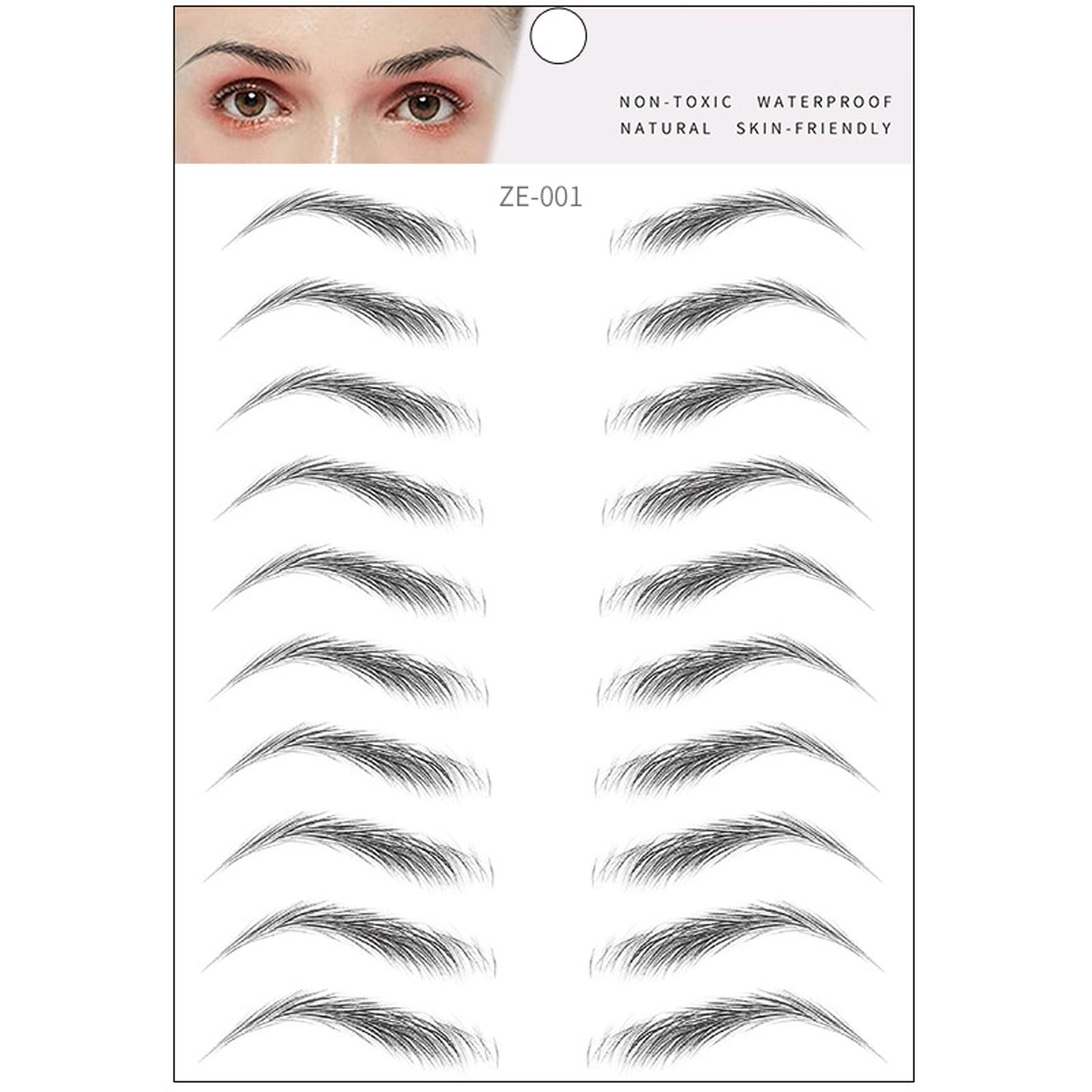 NGHnuifg Eyebrow Stickers European And Broken Eyebrow Eyebrow Stickers