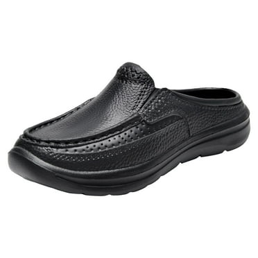NGHnuifg Men Sandals Fashionable New Pattern Simple Solid Color Summer Casual Half Drag Flat Bottom Mens Closed Toe Sandals Size 14 Wide Mens Sandals Slide 11 Mens Closed Toe Sandals Size 14
