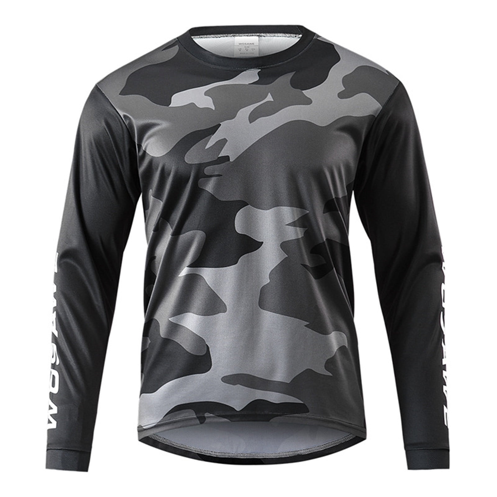 Men's Mountain Bike Jersey - Long Sleeve Breathable Riding Shirt For Cycling & Motocross