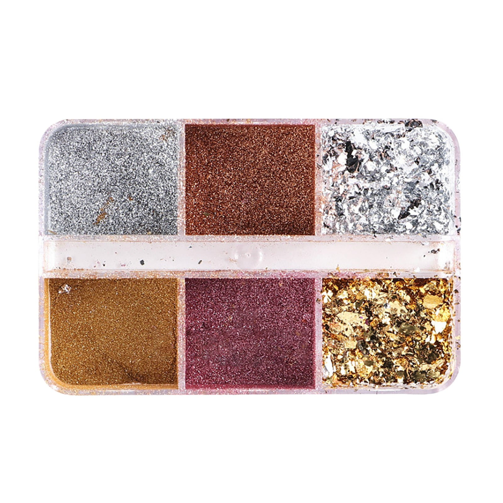 NGHnuifg Nail Powder Metal Mirror Effect Holographic Pigment For Nail