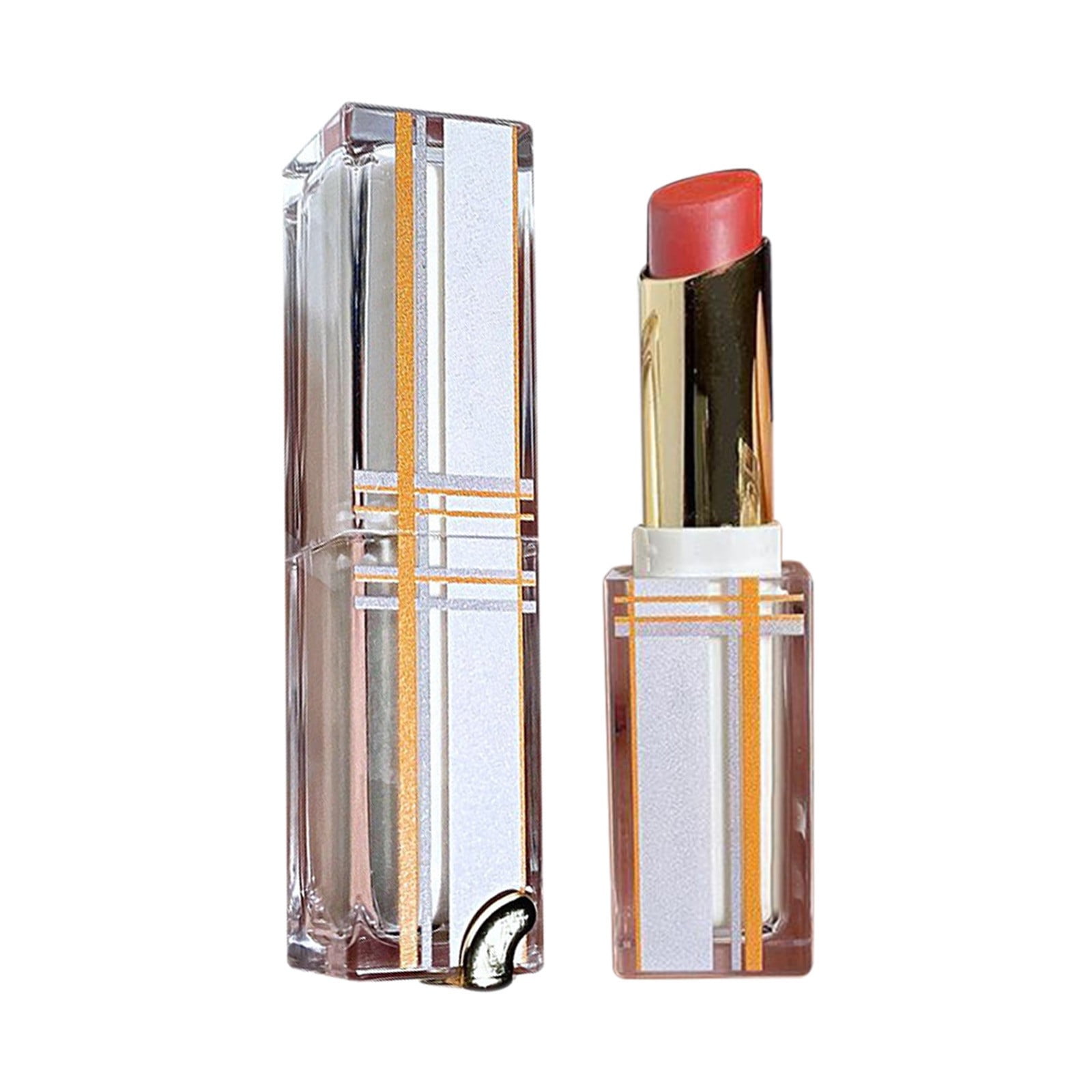 NGHnuifg Plaid Lipstick Glossy Lipstick Waterproof Long Lasting Without