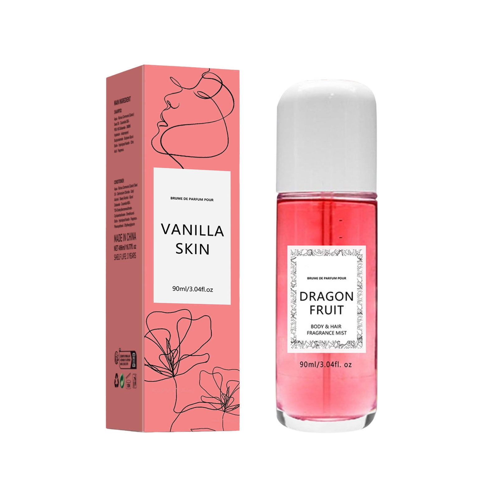 NGHnuifg Skin Perfume Body Mist Travel Size Body & Hair Fragrance Mist