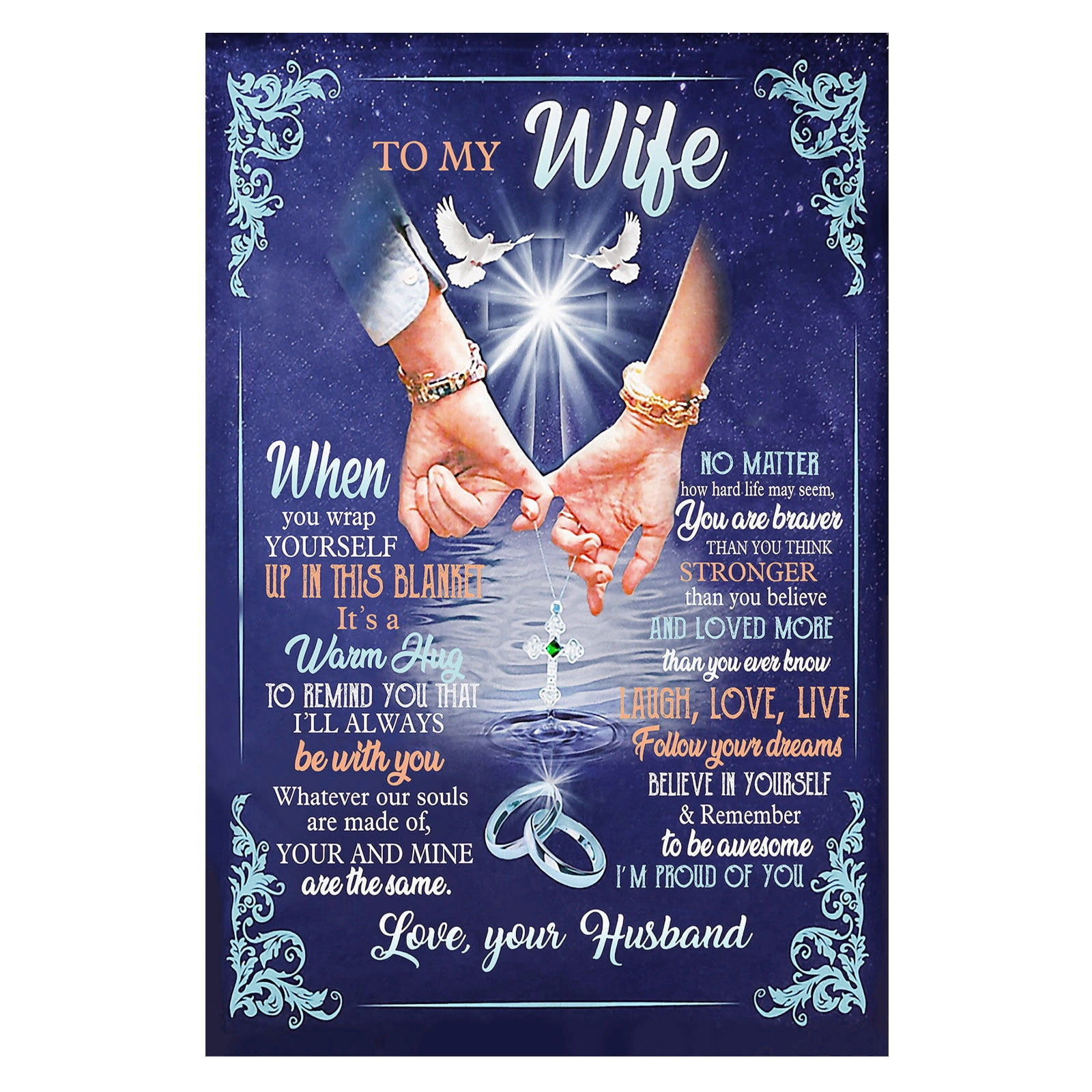 NGHnuifg To My Love Blanket Anniversary Birthday Gifts For Spouse From Husband Birthday Gifts I