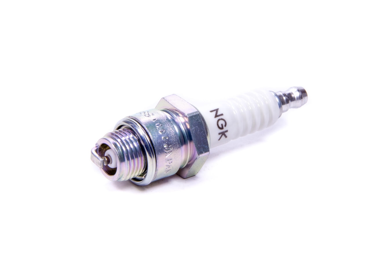 NGK V-Power Spark Plug - Stock # 7558, 14mm Thread, Resistor Type, Gasket Seat (Single)