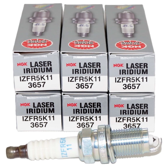 NGK Spark Plug 3657 IZFR5K11 Laser Iridium 6 Piece