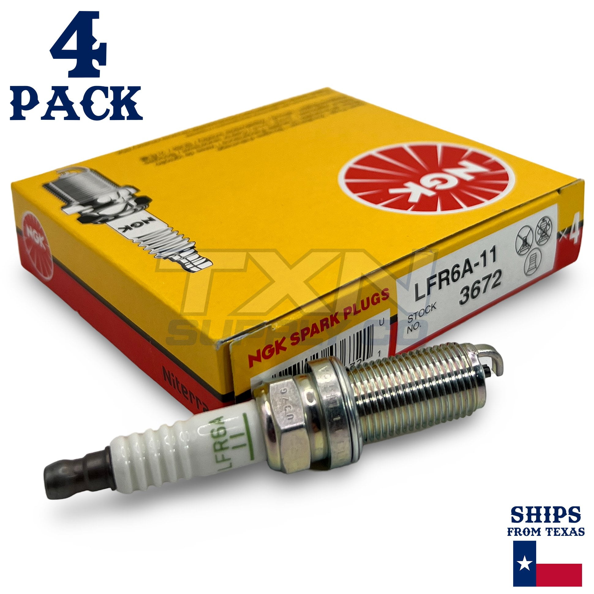 NGK V-Power Spark Plug 3672 LFR6A-11 NGK V-Power Spark Plug 3672 LFR6A-11