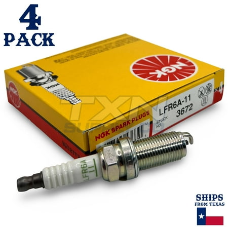 NGK 3672 V-Power Spark Plug - LFR6A-11, 4 Pack