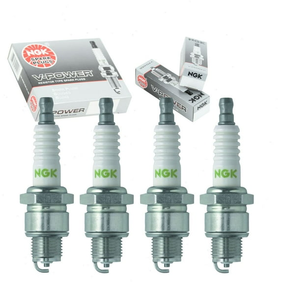 4 pc NGK 4838 V-Power Spark Plugs for 33-816737B 2 33-816737Q 827M L76V Ignition Wire Secondary