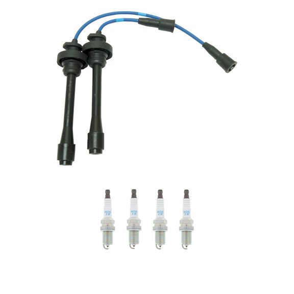 NGK 5mm Wire Set 4 Iridium Spark Plug Kit For Eclipse Mirage 1.8 2.0 2.4 L4