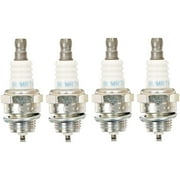 NGK BPMR7A Spark Plug Set, Universal Fit, 14mm Thread, 4-Pack