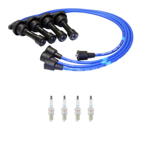 NGK 7mm Wire Set 4 Nickel Spark Plug Kit For Eclipse Mirage Talon 1.6 1.8 2.0 L4