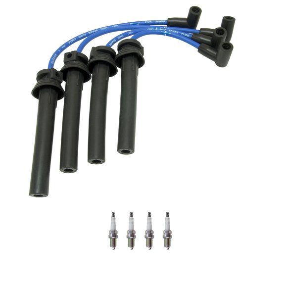 NGK 7mm Wire Set 4 Platinum Spark Plug Kit For R53 CR50 RC31 RE31 Cooper 1.6L L4