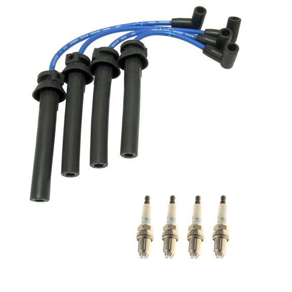 NGK 7mm Wire Set 4 Platinum Spark Plug Kit For R53 Cooper 1.6L L4 SOHC W11B16A