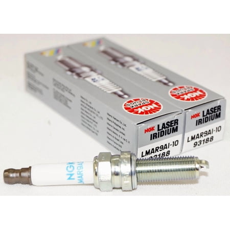NGK 93188 Laser Iridium Series Spark Plugs LMAR9AI10 Compatible with 2020-2024 select models of CFMOTO, Husqvarna, KTM - 2 Pack