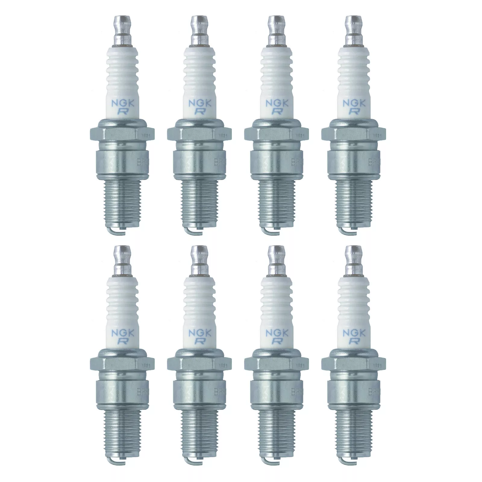 NGK BR9ES STANDARD Plug 5722 SOLID Spark Plugs Set of 8 OEM For Yamaha Kawasaki