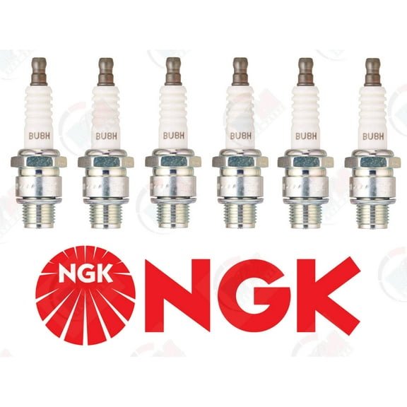 NGK BU8H "Non-Resistor" Spark Plugs 6431 (Set of 6)