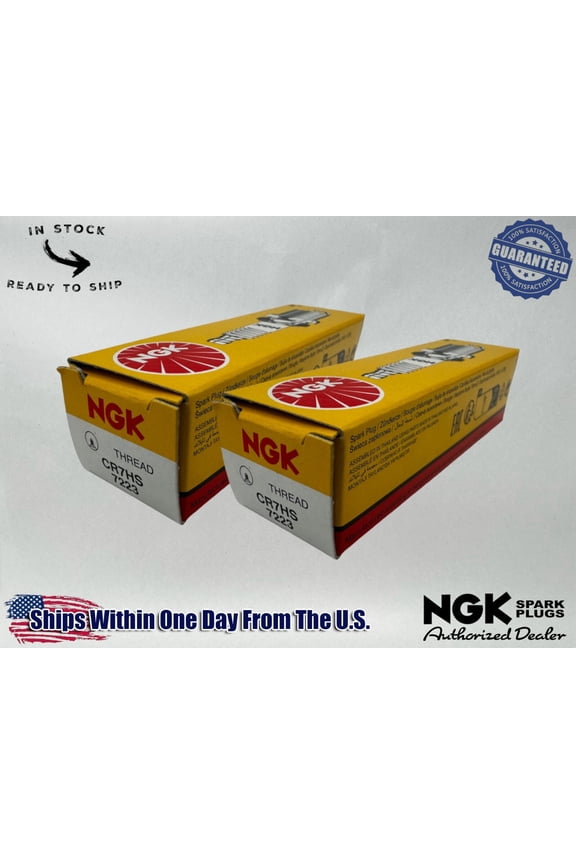 Genuine OEM Authentic Spark Plugs CR7HS - 2 PACK