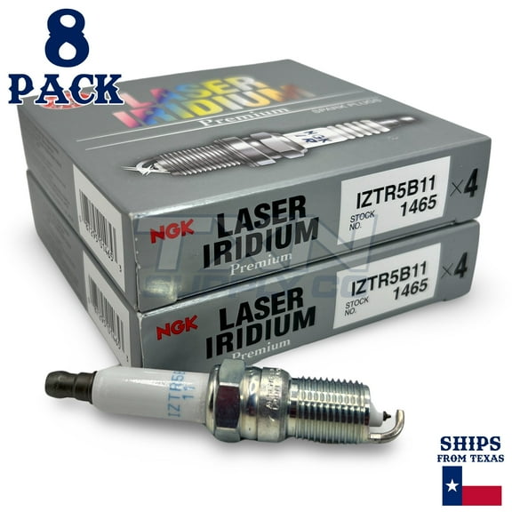 NGK Laser Iridium Spark Plugs, 4 Pack, Fits Select Chevrolet and GMC Vehicles