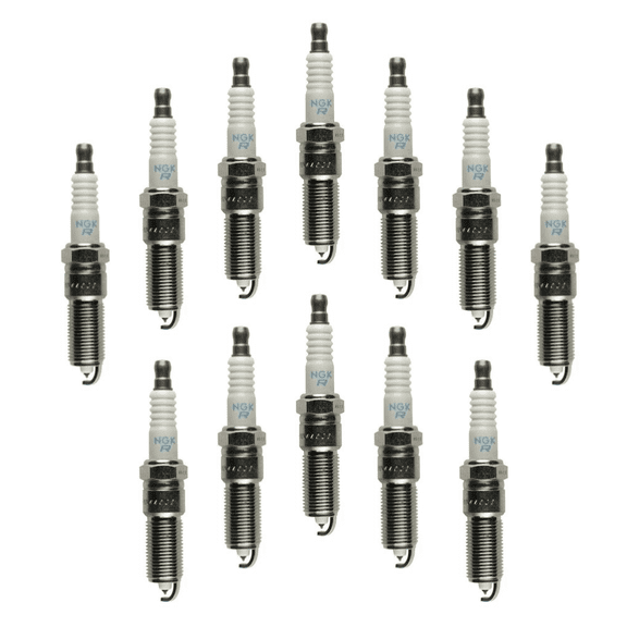 NGK Laser Platinum Spark Plug PTR6D-13 (12 Pack) for ASTON MARTIN VANQUISH BASE 2002-2004 6.0L/5935cc