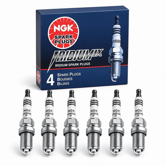 NGK OEM Pack of 6 Iridium IX Spark Plug 90174 Replacement For Nissan 370Z 3.7L V6 Infiniti G37 2009-2020