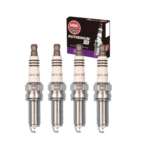 NGK RUTHENIUM HX Spark Plugs LKAR6AHX 97292 Set of 4