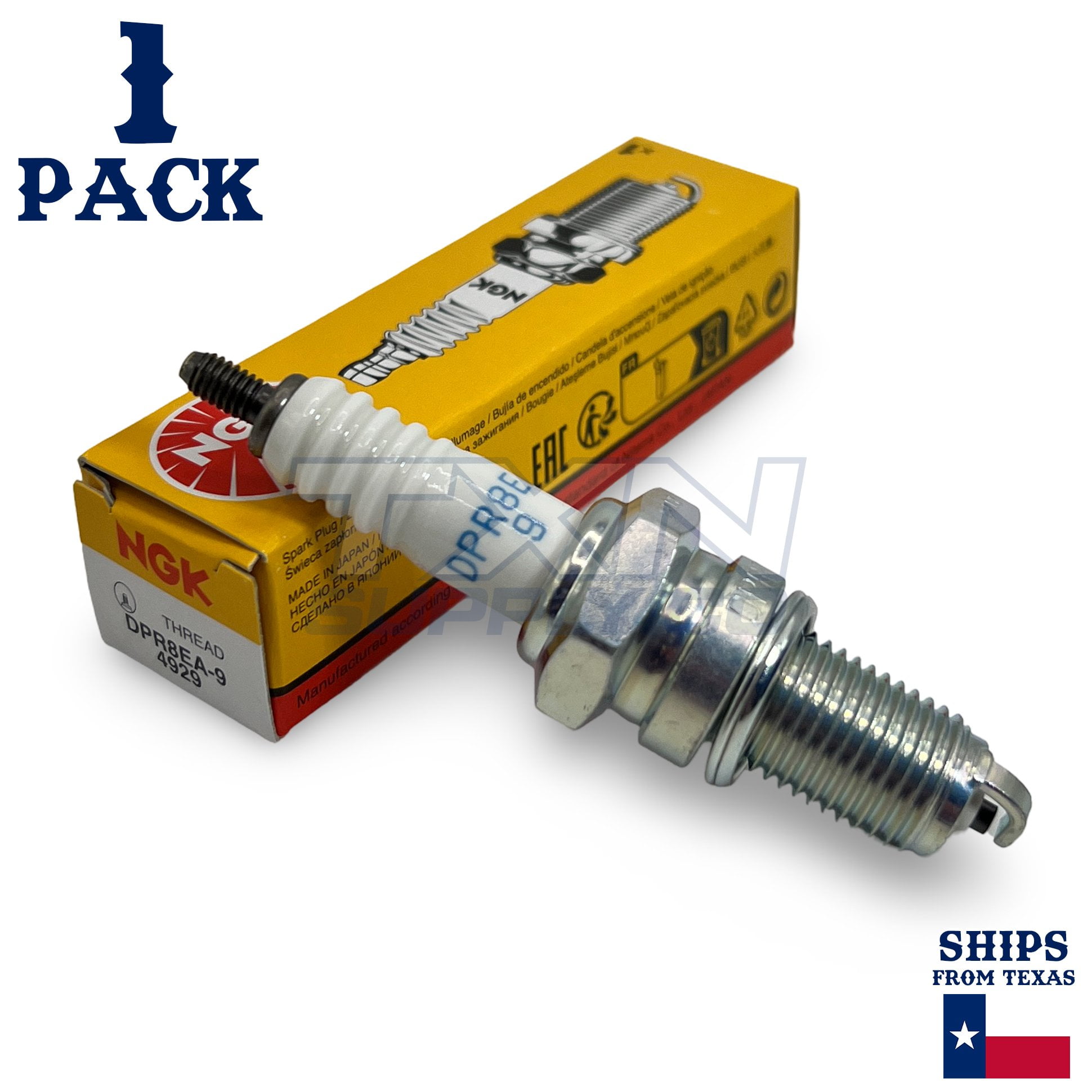 NGK DR8EA Resistor Spark Plug - Compatible With Kawasaki Prairie 300 2x4 2000-2002 Models