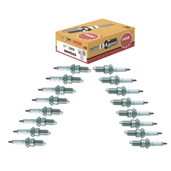NGK Set of 16 Standard Nickel Spark Plugs Threaded Stud