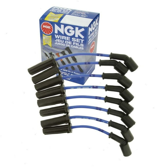 NGK Spark Plug Wire Set compatible with Cadillac CTS 6.2L V8 2009-2015