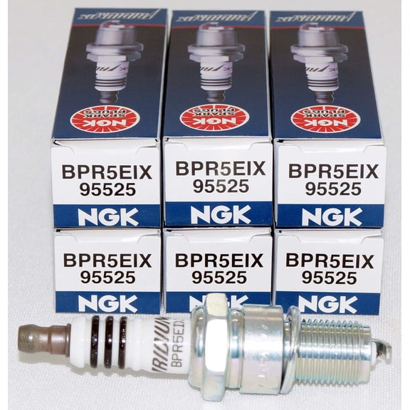 NGK Spark Plugs BPR5EIX-95525 Iridium IX High Performance Fuel Efficiency 6 Pack