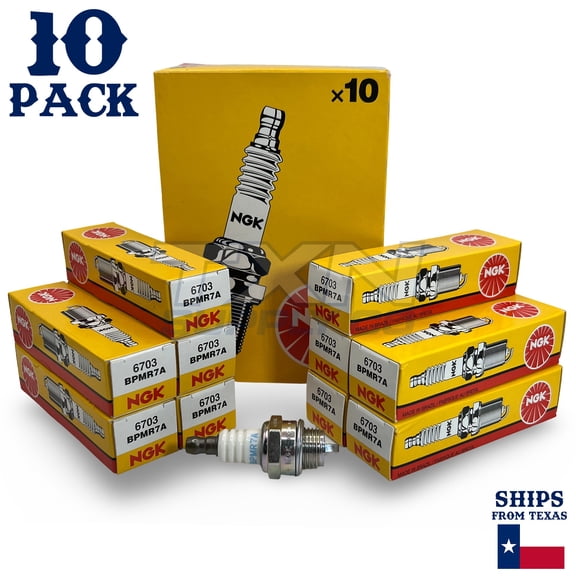 NGK 6703 Spark Plugs BPMR7A - 10-Pack