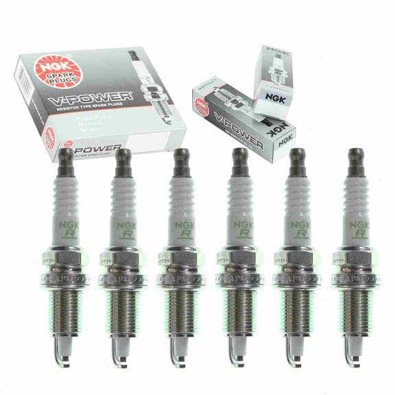 NGK "V-POWER" Spark Plugs (6) 1997-2006 for Jeep Wrangler TJ 4.0L L6