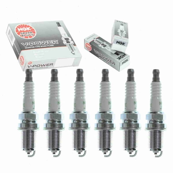 NGK V-Power Premium Copper Spark Plug Set 6PCS. 91-08 for Audi BMW VW 4644 BKR7E
